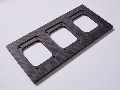 熱可塑性ブロック　加工サンプル（PA6/CF20%）